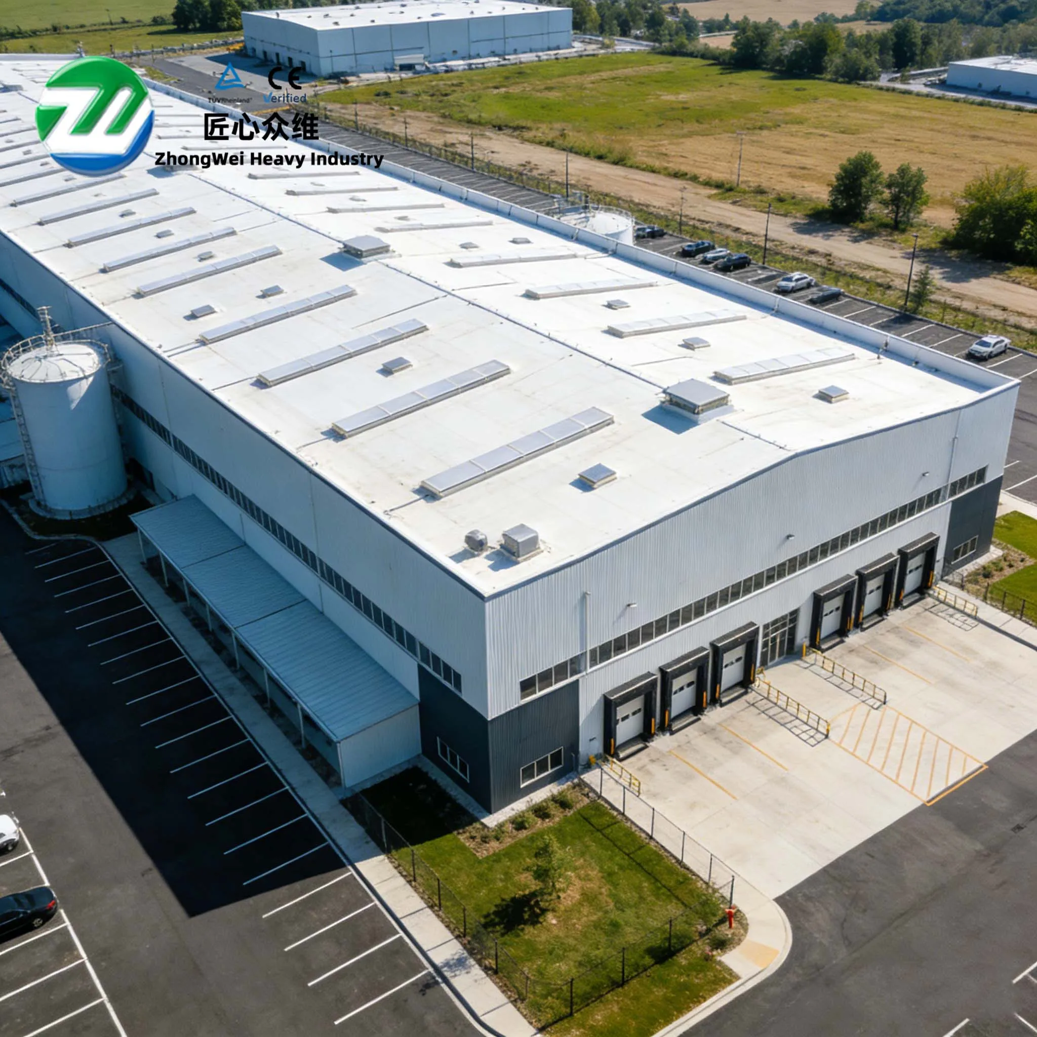 Předem vyrobená ocelová dílna a sklad pro výrobce