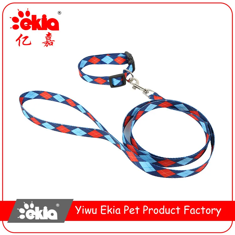 wholesale nylon best selling Printing no pull dog leash and collar