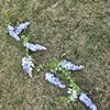 Rayures violettes glycine, couleur sérum bleu