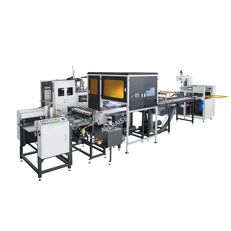Automatic Carton Box Forming Machine Prices Tea Gift Hard Box Pasting Maker Production Machine Rigid Box Making Machine