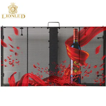 Lionled P2.6-6.25 Indoor Video Wall Board Transparent Digital Signage Window Glass Display 1000 * 500mm  1 Power Supplies