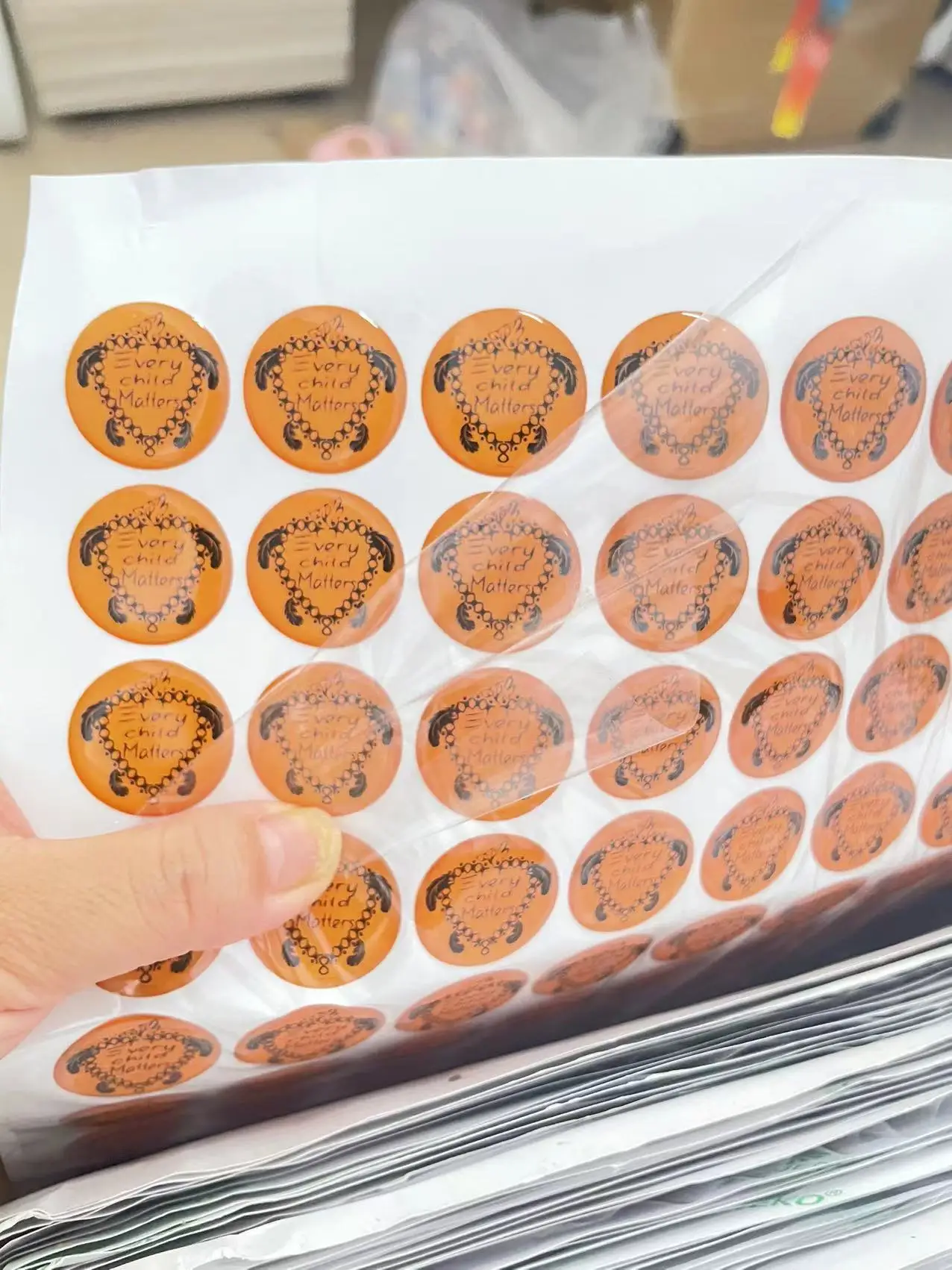 Custom Dome Epoxy Resin Sticker 3d Gel Logo Label Transparent Clear