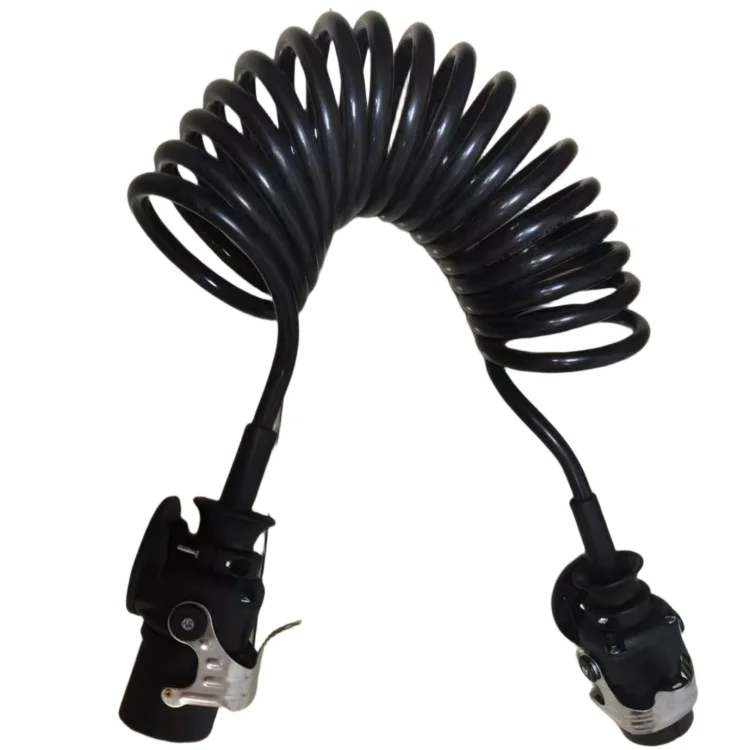 トレーラー スパイラルコード ABS 7芯 7ピンコネクタ付き格納式スパイラル電気コードトラック