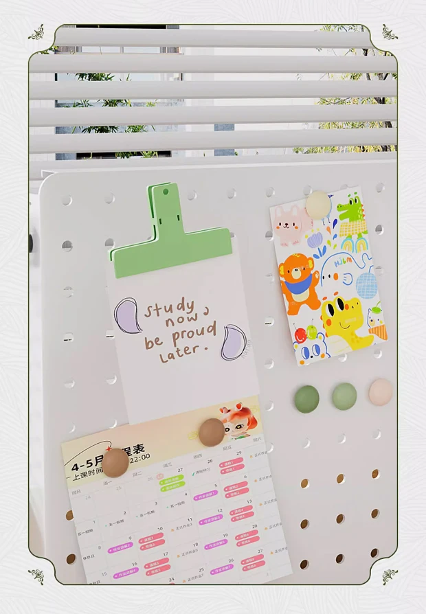 Office Baffle Carbon Steel Shelf Adjustable Hook and Loop Organizers