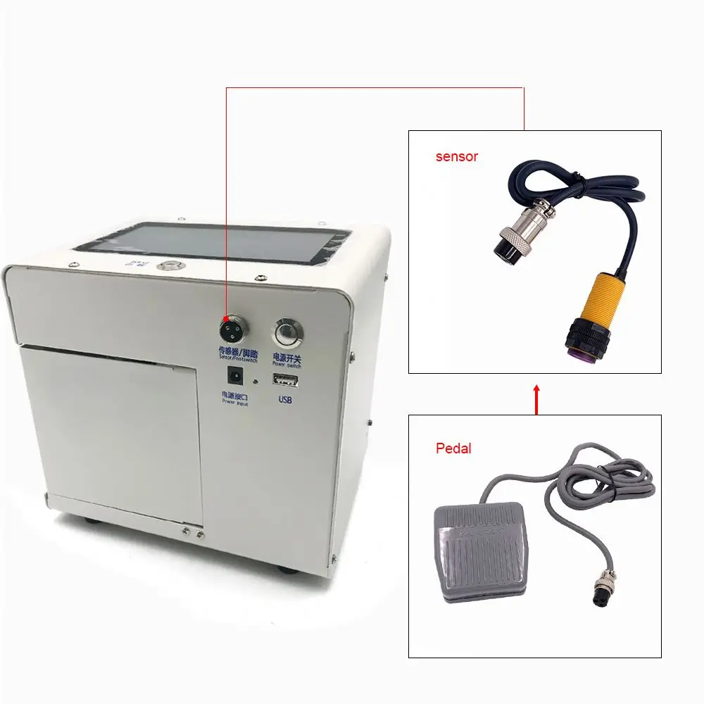 Static Intelligent Inkjet Printer 7 inch Color Touch Screen Support Printing Text Image Barcode Expiry Date Count Table