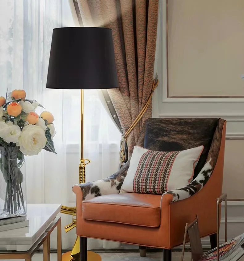 Nordic Post-modern Simple Designer Creative Ak47 Gun Floor Lights Living Room Post Modern Light Luxury Fancy Floor Lamp