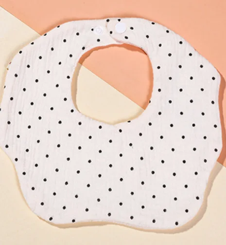 100%  organic cotton muslin baby bibs for newborn details