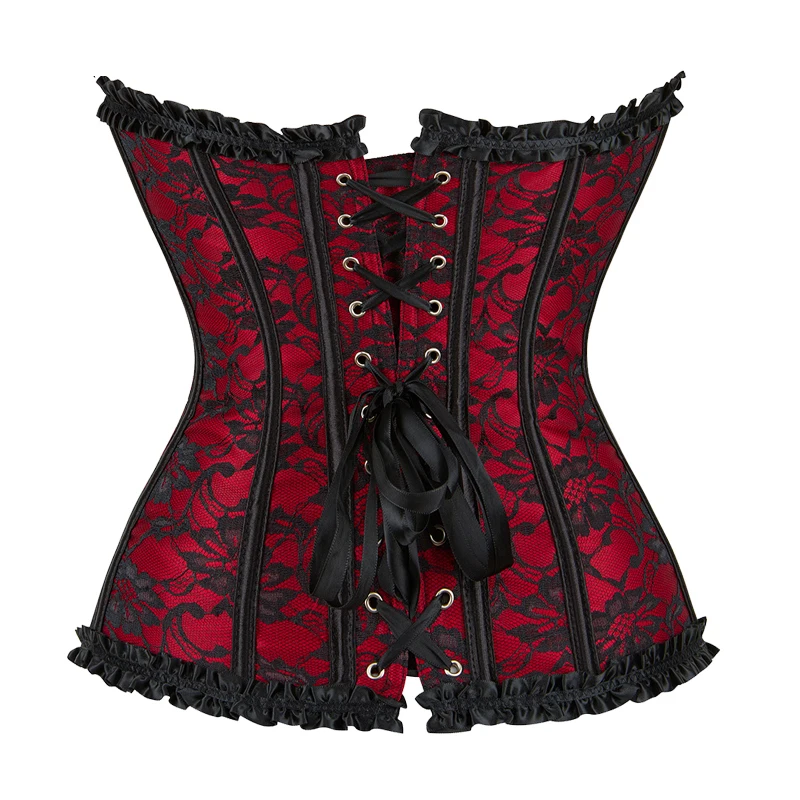 Cheap Price Factory Wholesale Solid Color Red Corset Ann Chery for Women