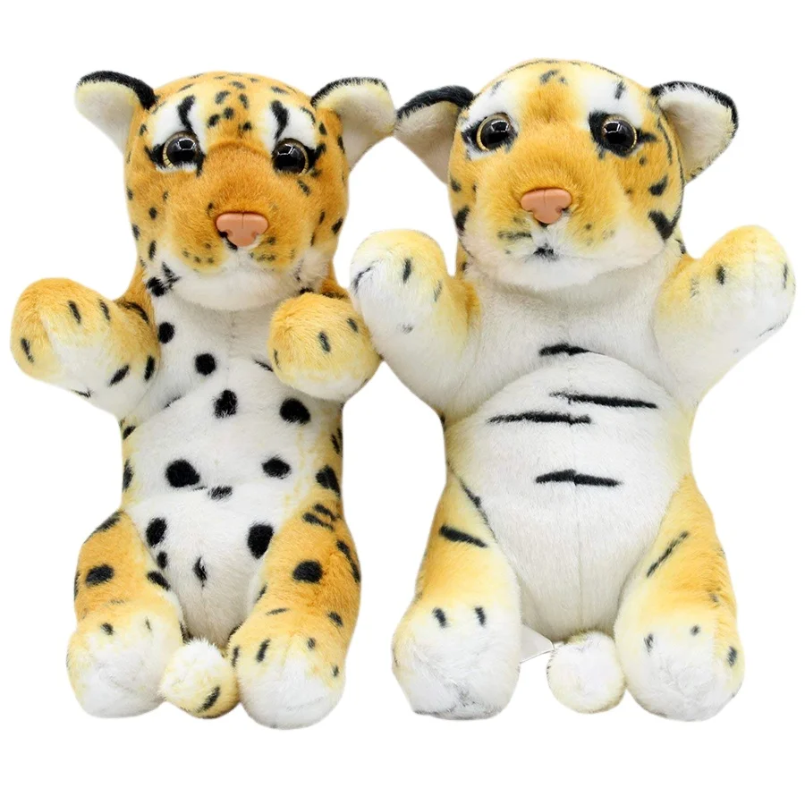 a498 realistic stuffed animals supine lifelike tiger cheetah