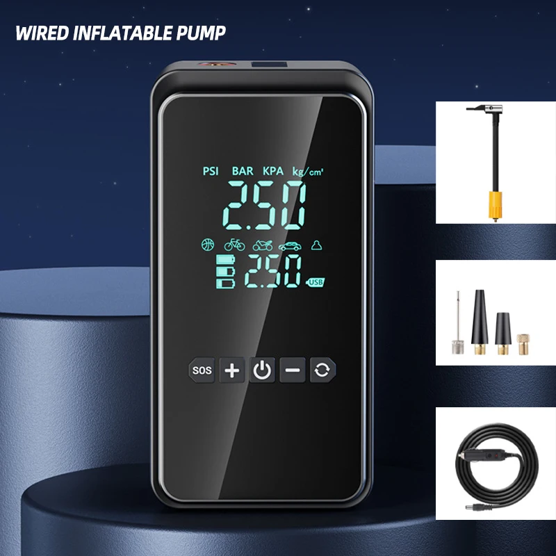 PCMOS Tire Inflators Wireless Car Tire Inflator Pump Portable Rechargeable Tire Inflator Air Compressor for Car Truck Bike - view 6