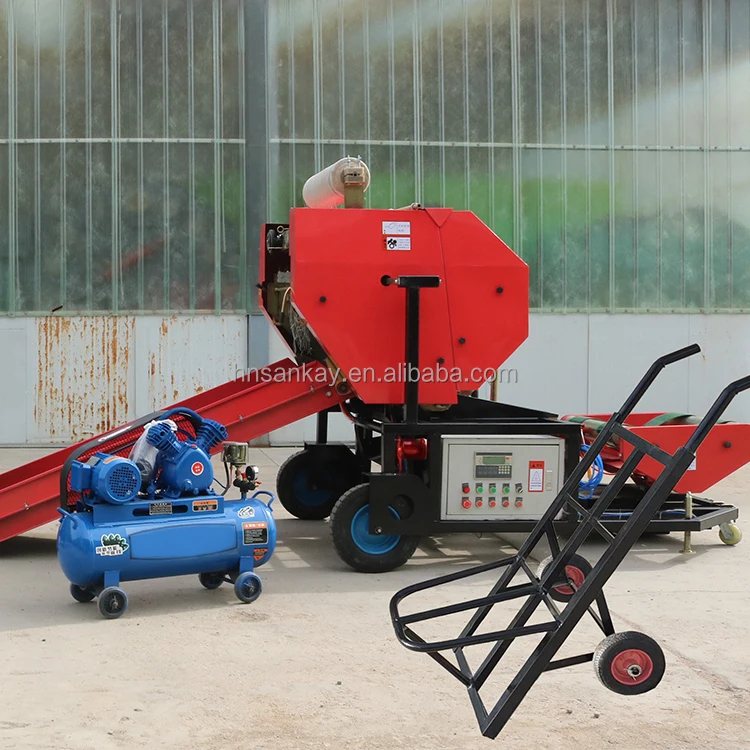 Silage Baler and Wrapper Machine Mini Automatic Maize Corn Silage Baling and Packing Machine