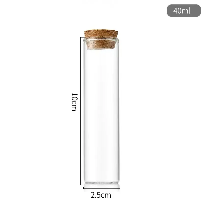 Tubular Straight Mouth High Borosilicate Glass Bottle Empty Refillable