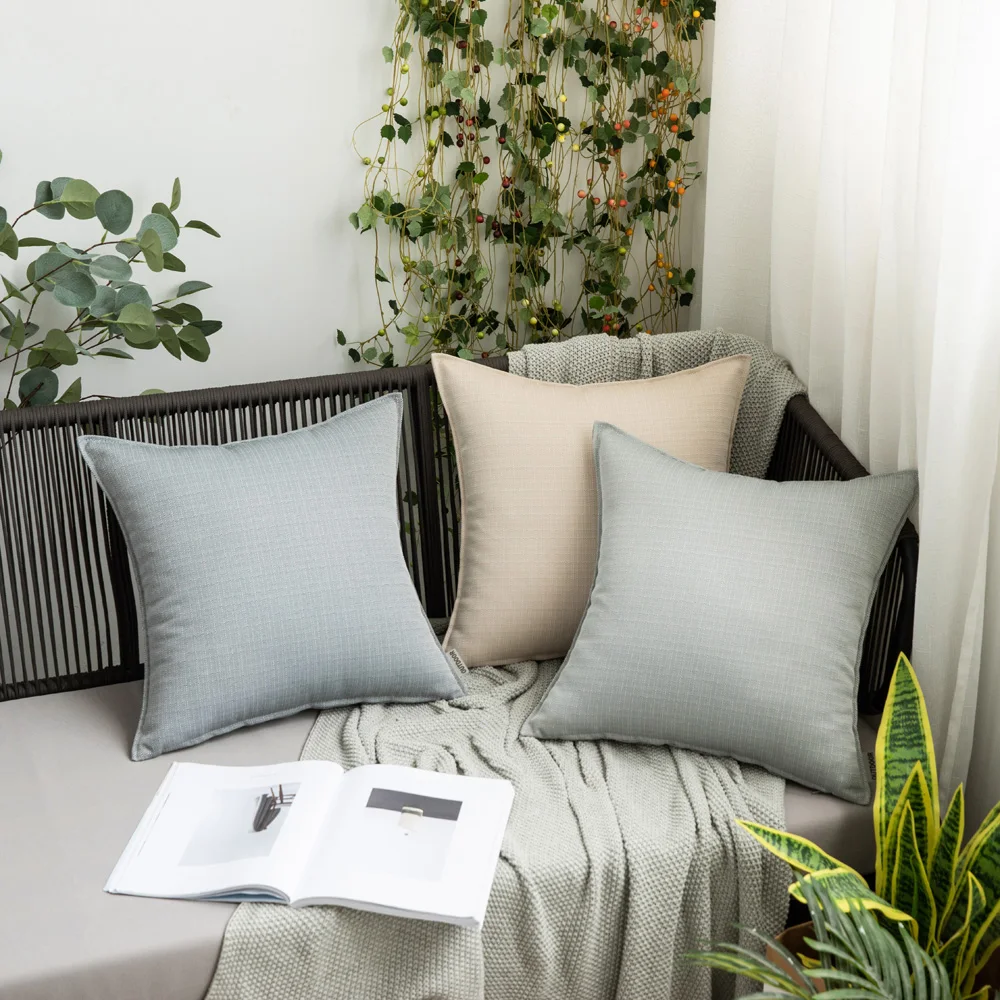 Wholesale Garden Couch Patio Furniture Waterproof Cushion Cover Outdoor Home Sofa Decor Square