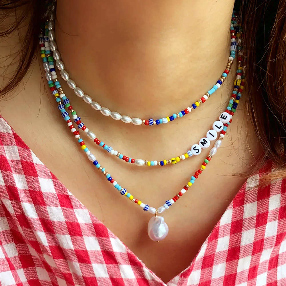 layered bead necklace