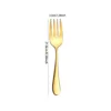 Golden Serving Fork