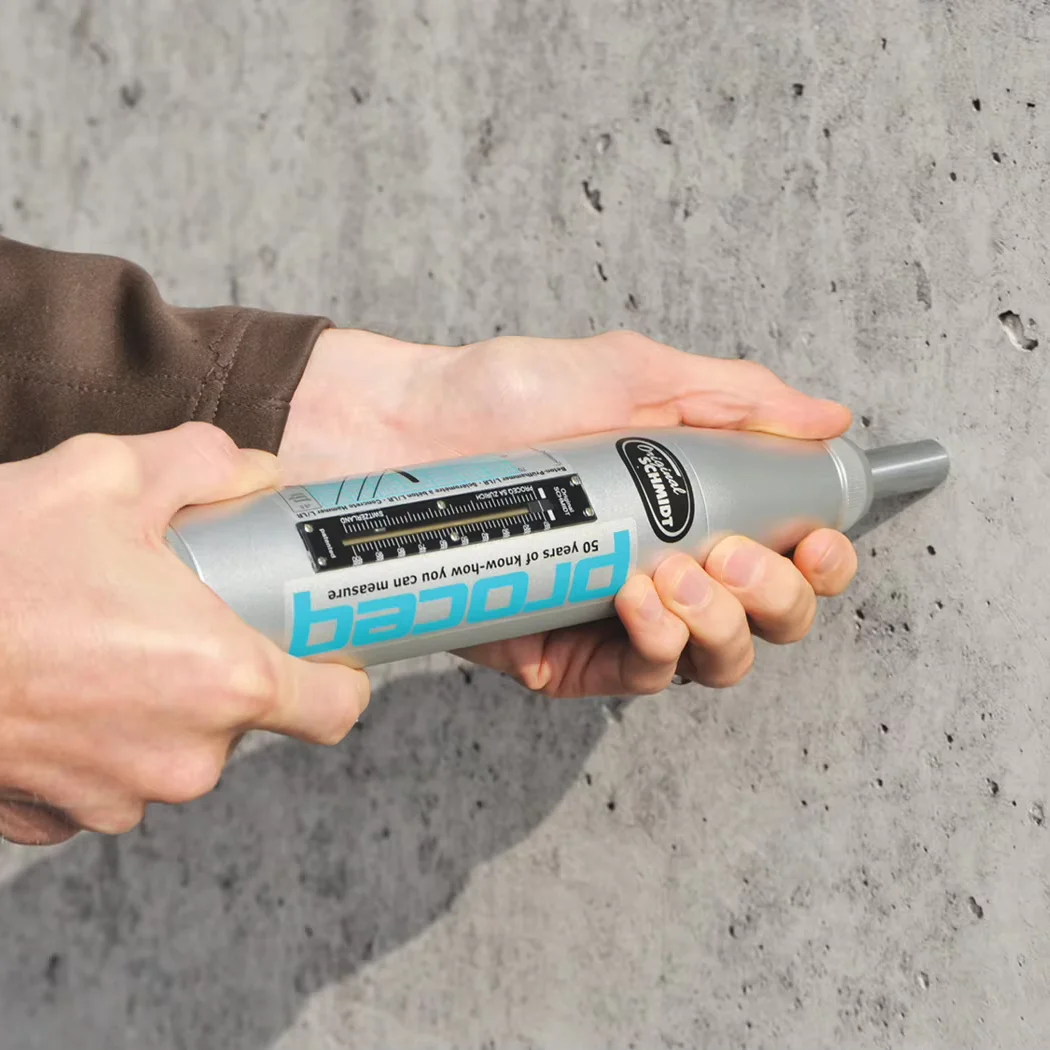 Proceq Original Schmidt Swiss Concrete Rebound Hammer with 1-Year Warranty for Testing Concrete Strength