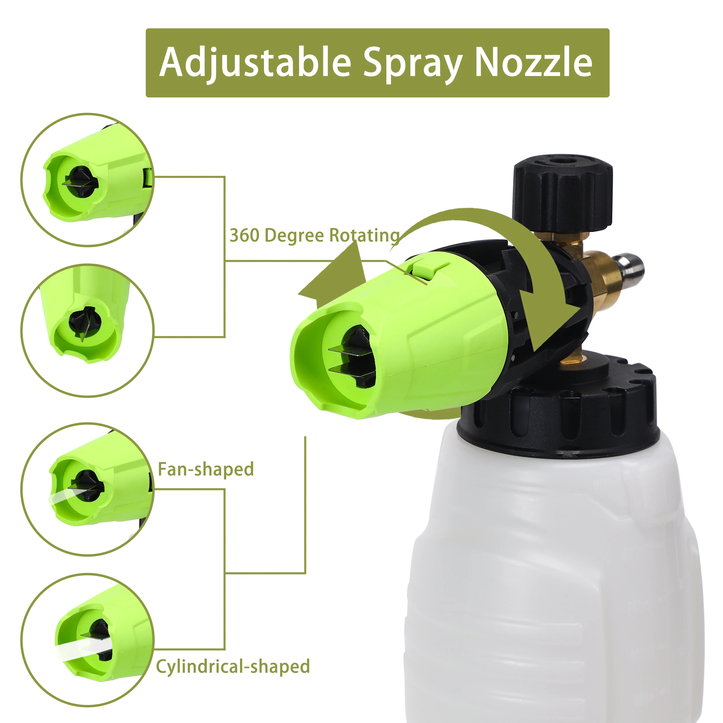 Adjustable Car Wash Foam Cannon Pressure Washer Snow Foam Cannon Gun