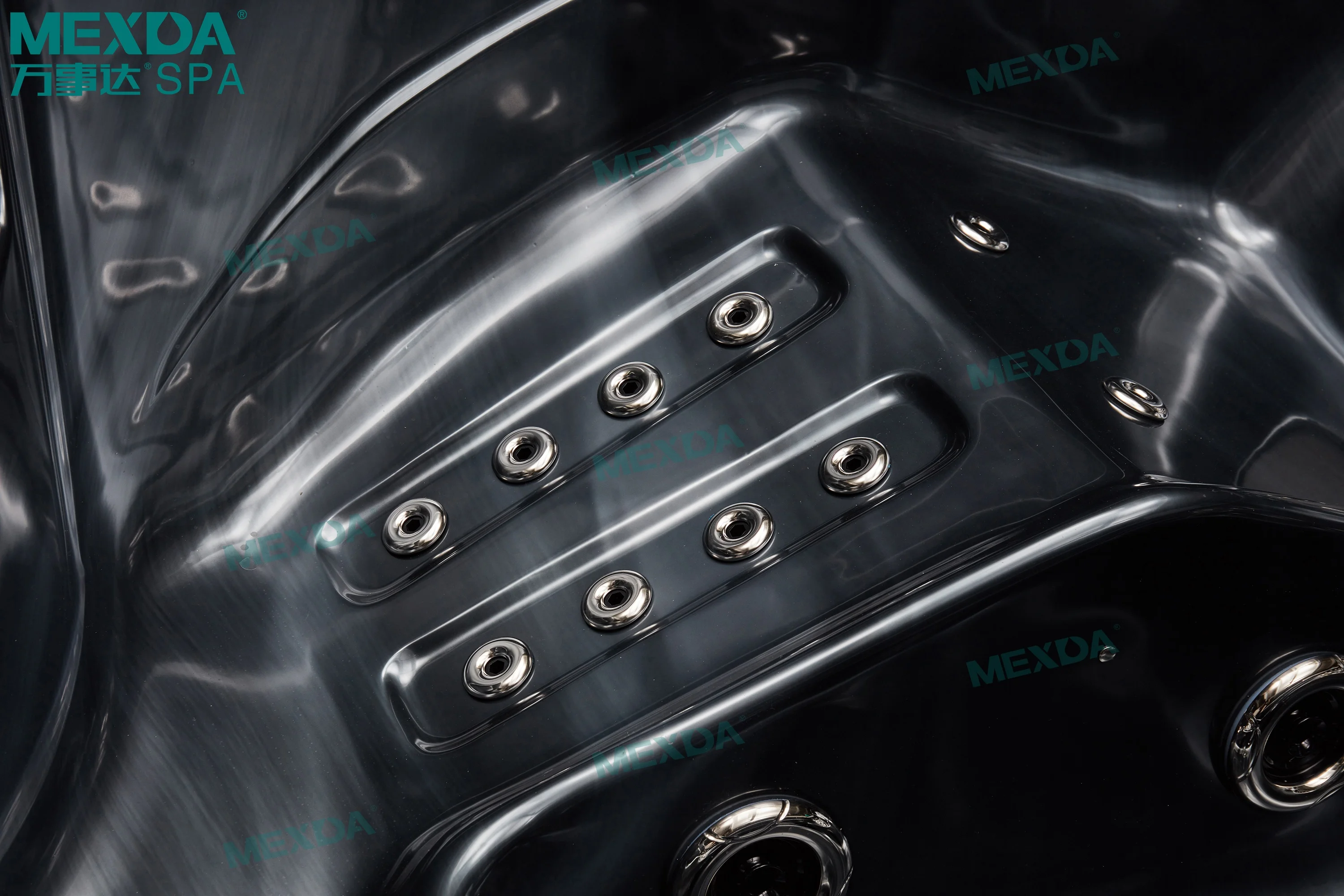 Mexda 3 Person Acrylic Balboa Luxury Outdoor Spa Whirlpool Bathtub Spa