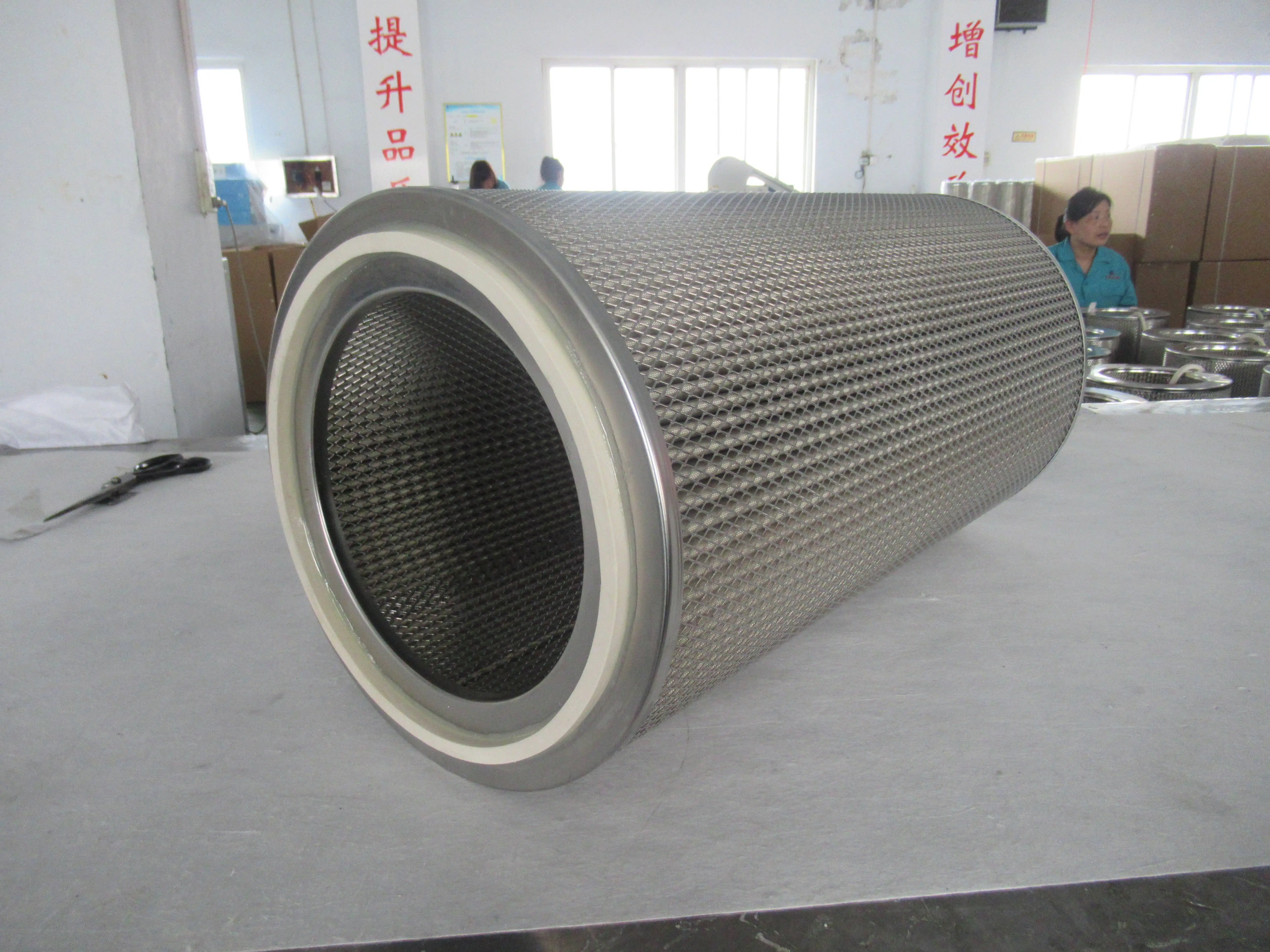 TOPEP Customized Dust Collection Filter 240*350*660 Stainless Steel Frame Used for High Temperature