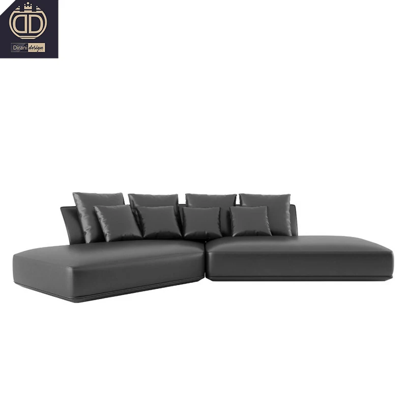 Princess Girl Pink Modern Modular Chaise Lounge Suite Sofa Set Living Room Apartment Furniture High End Luxury Genuine Leather