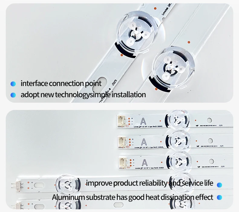 10Pcs LED Light Strips For 50LB550V 50LB561U-ZC 50LB561U-ZE 50LB561V 50LB580N 50LB580V 50LB582V 50LB630 50LB652V 50LB5500 50LB supplier