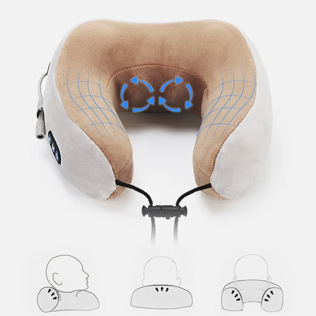 Dropship Electric Neck Massager U-Shaped Heating Shiatsu Back