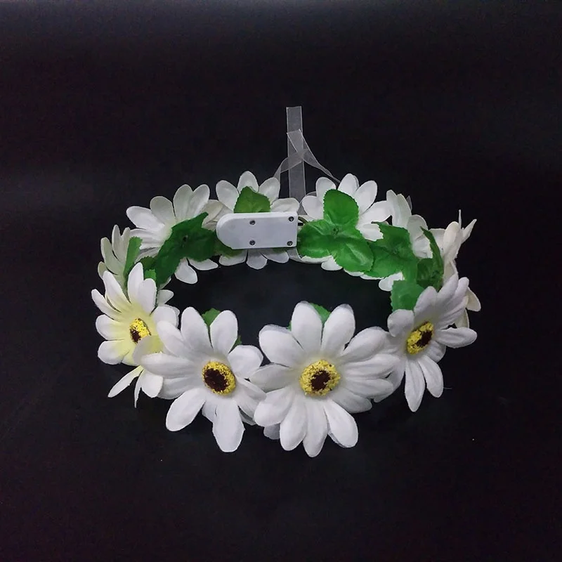 Hawaiian LED Flower Headband for Party Decor - Colorful  display picture 1
