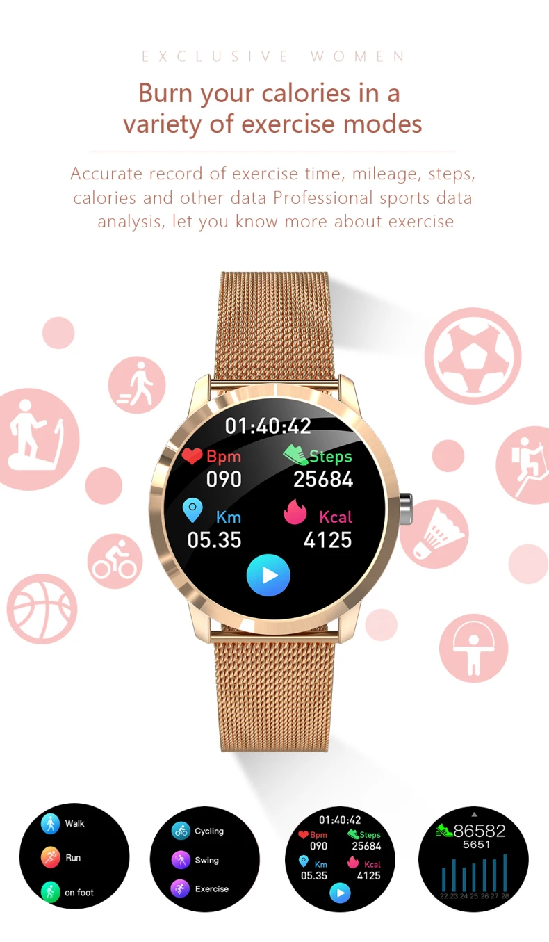Q8L Smart Watch Women Sport Bracelet Wristband Waterproof BT Low Price Cheap Heart Rate Monitor Q8L Smartwatch (10).jpg
