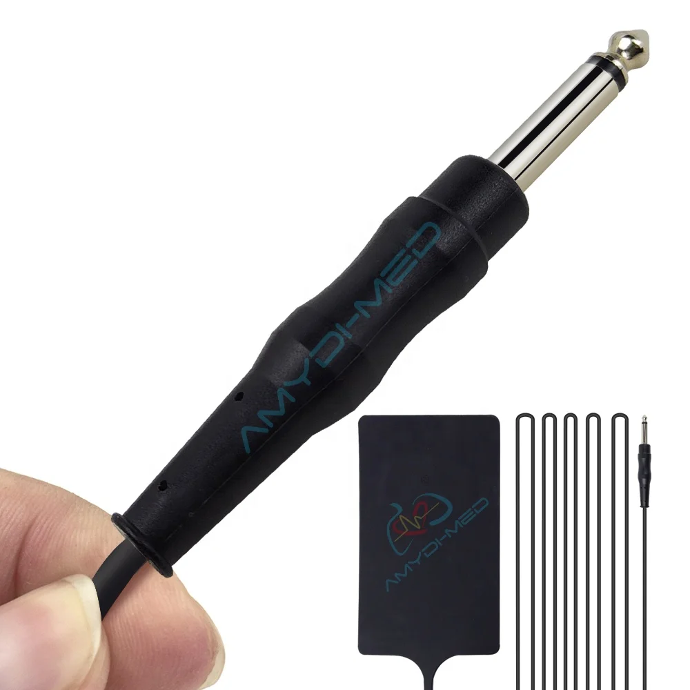 Silicon Rubber Electrode Customized Medical Device Cable 6.3mm Reusable Negative Plate Electro Bisturi Neutral Electrode