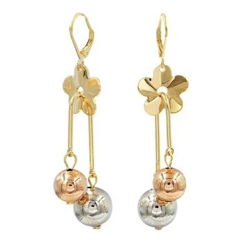 China Jewelry Factory 18K Gold Earrings Fashion Earring Findings Wholesale Jewellery
