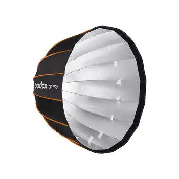 Godox QR-P120 Quick Release Parabolic Deep Soft Box Softbox Honeycomb Mesh Bowens Install Studio Flash for Photography detail image