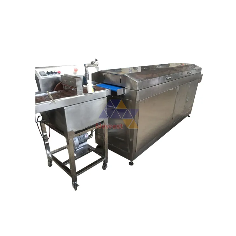 Автоматическая бисквитный глазировочная машина шоколада и охлаждение