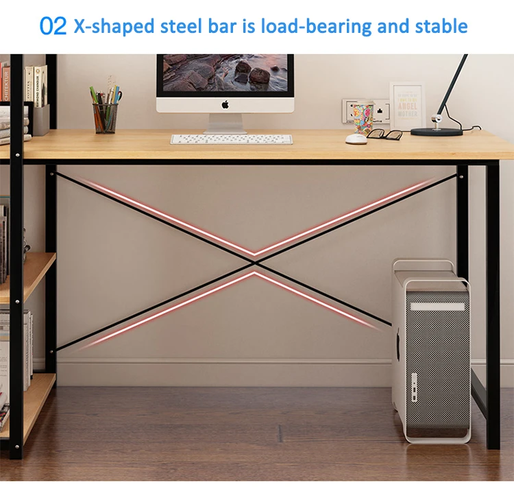 Executive computer wooden home office desk modern luxury organizer furniture