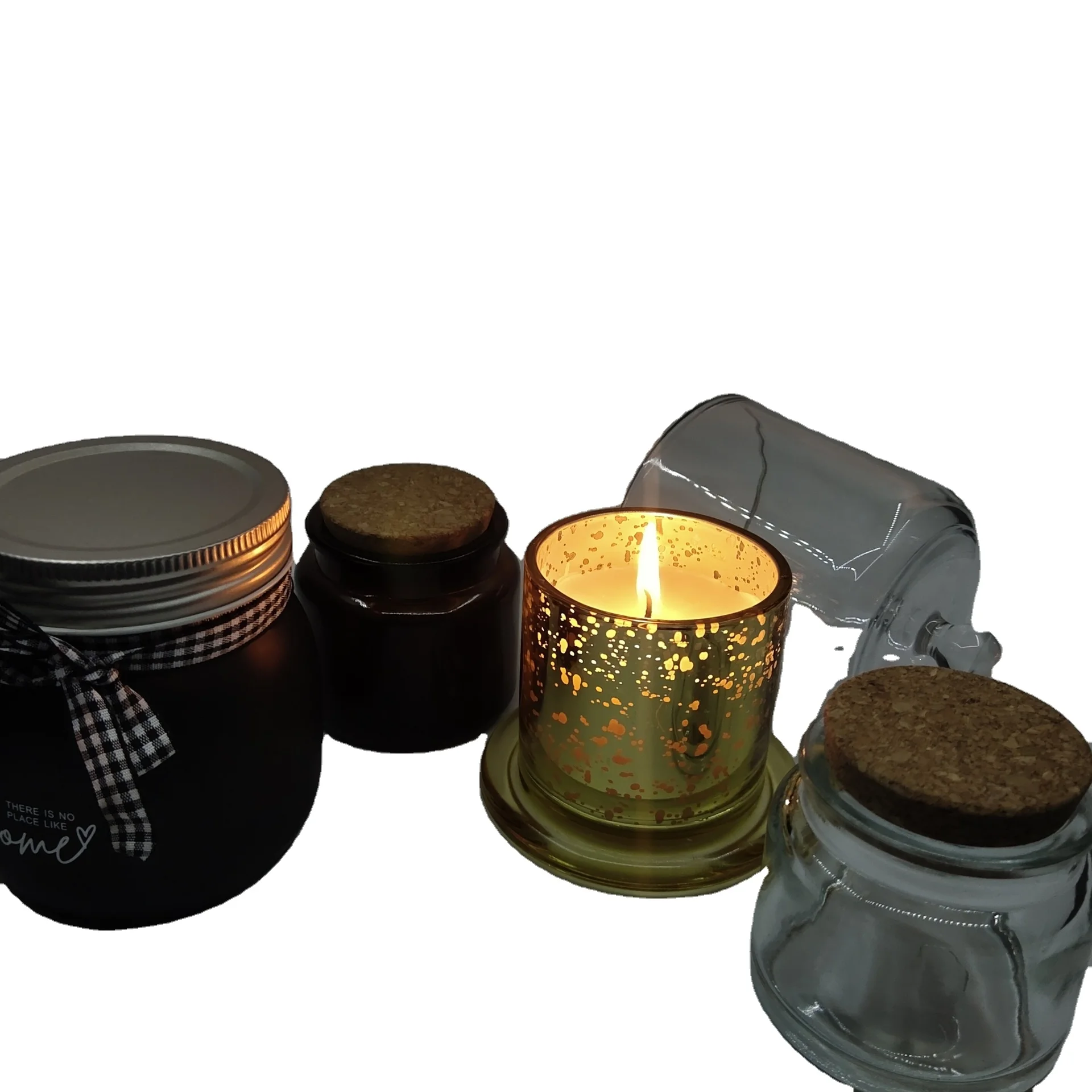 Small glass cup for candles - L'Alchimie des Bougies