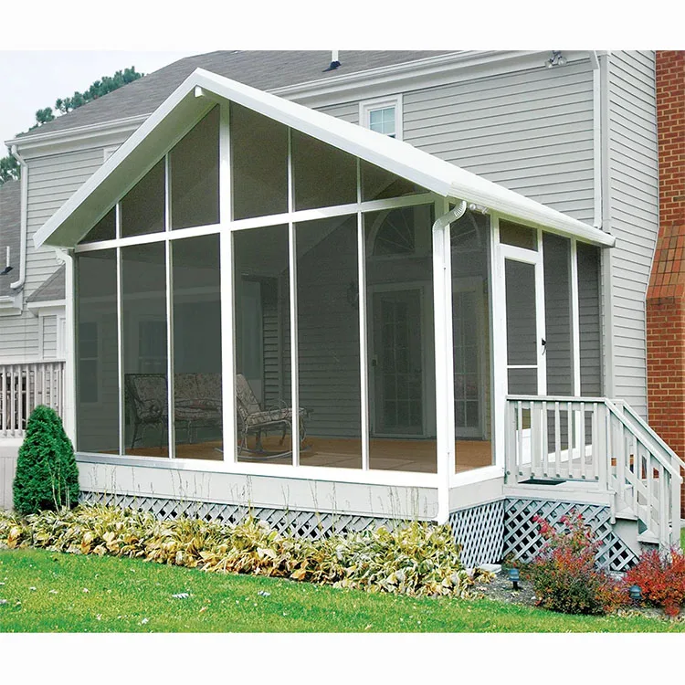 Popular Design 12 X 20 Aluminum Sunroom Kit Prefab with Tempered Glass Roof