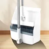 White folding 2-piece set [broom and dustpan]