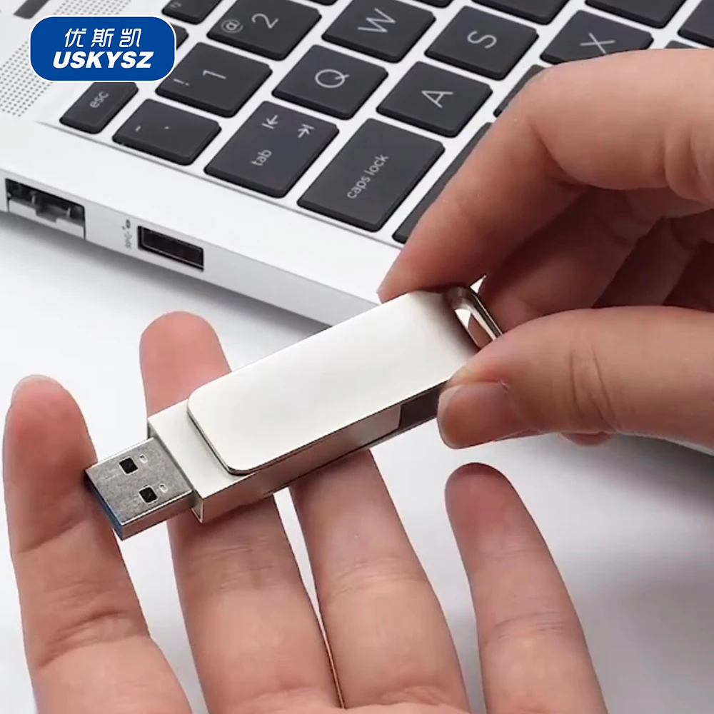 Pendrive Customize Logo USB 3.0 Type-C 2in1 Metal 1TB 128GB 8GB 64GB Cles USB Stick Promotion Gift OTG USB Flash Drive