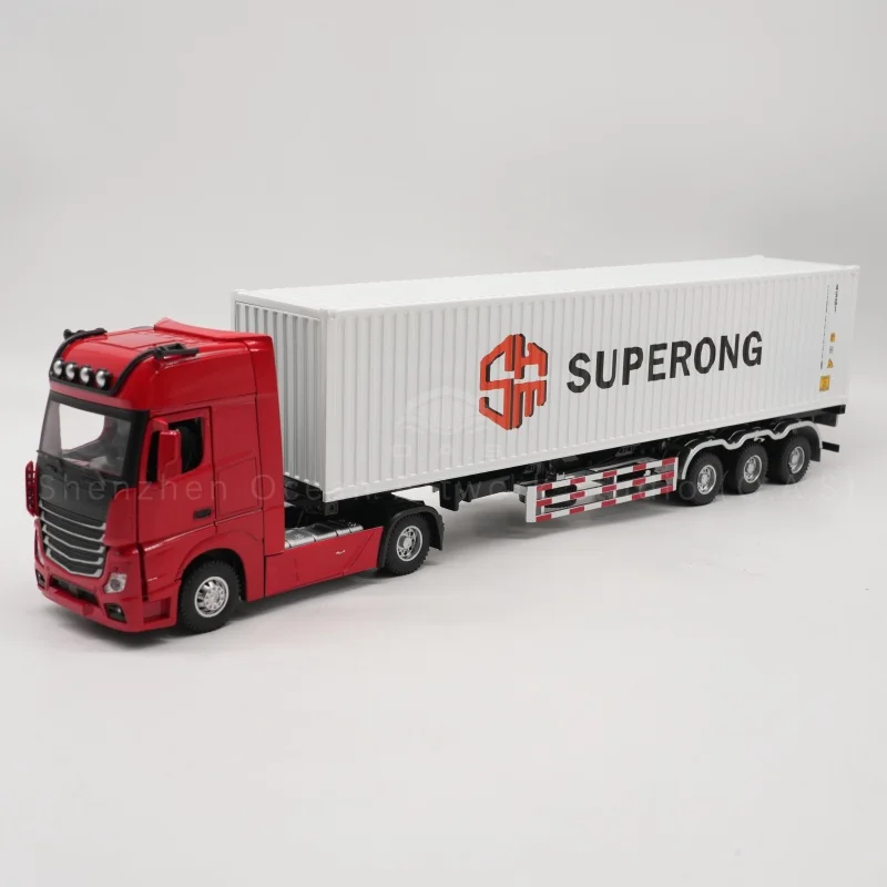 【LA】O.A.S Container Model Factory Shipping Gift Customized 1:50 SUPERONG Alloy Material Truck Toy Scale Model