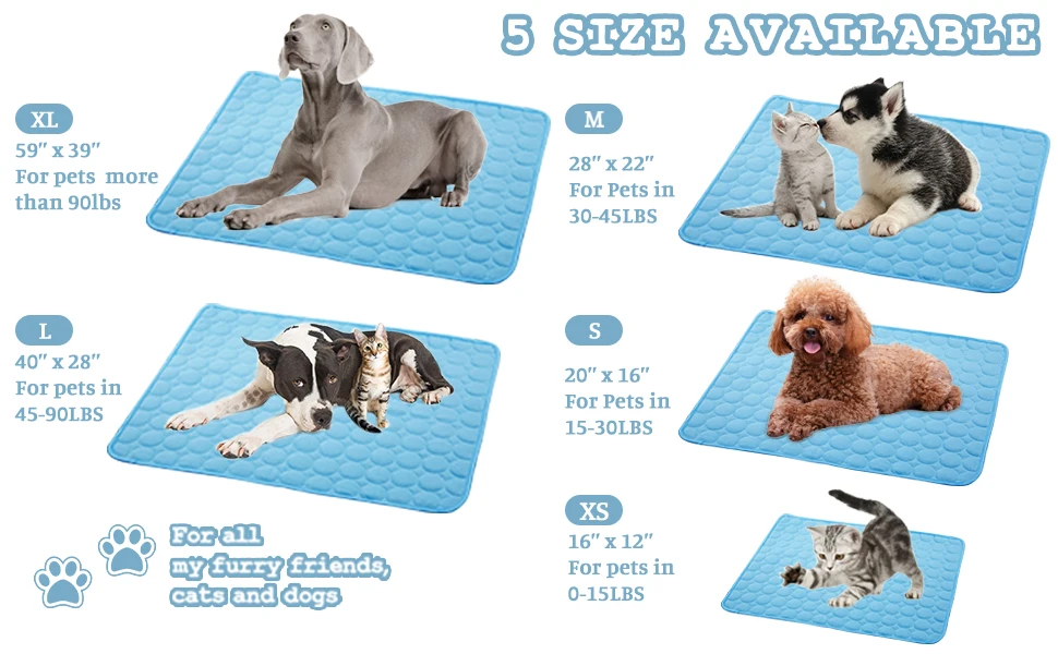 Dog Bed Pad Summer Breathable Sofe Cool Mat Cat Pet Refreshing