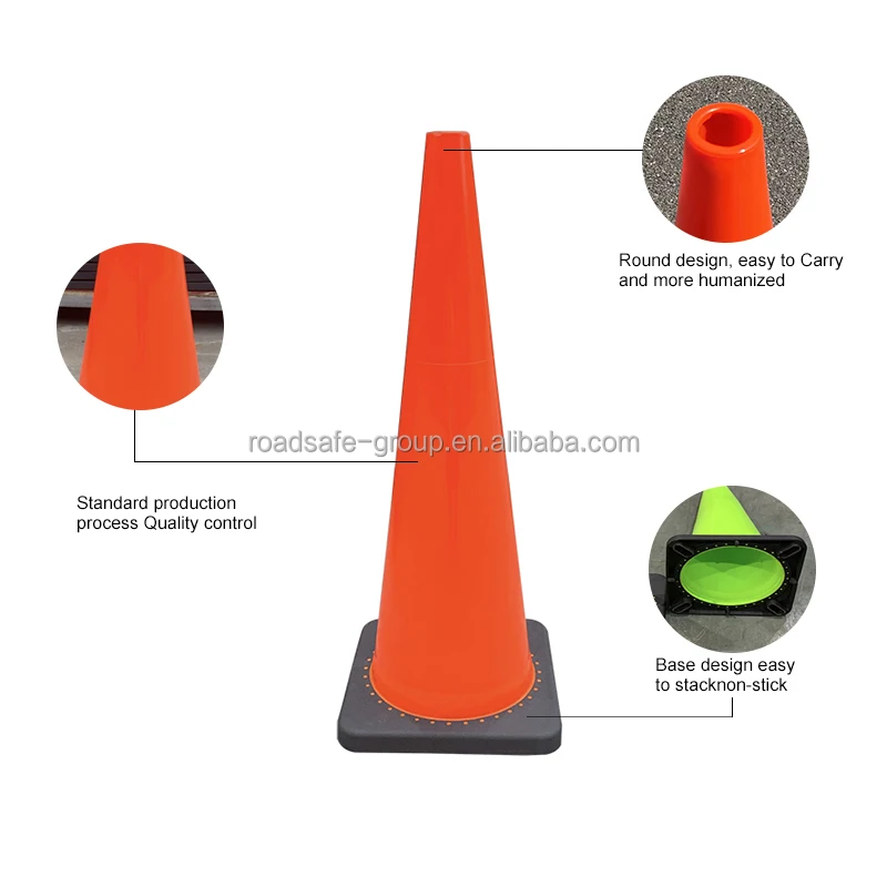 Многофункциональные дорожные строительные конусы conos de seguridad флакон 36 дюймов 90 см прочный безопасный дорожный конус из ПВХ с основанием