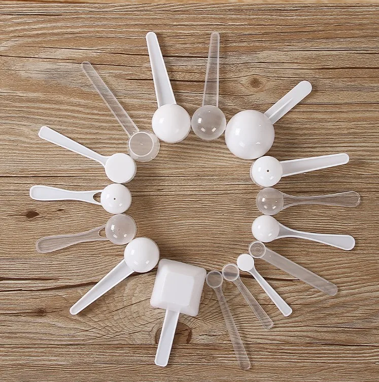 Free Shipping 6 CC Plastic Measuring Honey Spoon  3 Grams 6 ML Protein Milk Powder Liquid Scoops