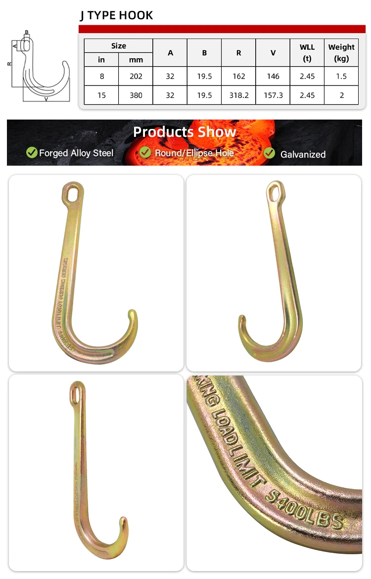 15inch J Hook Heavy Duty G70 Tow Hook Buy J Hook,Towing