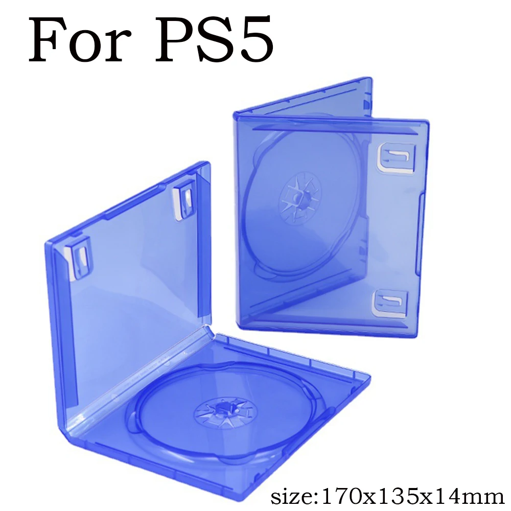 Transparent Blue Case for PS5 Game Discs - Durable Storage
