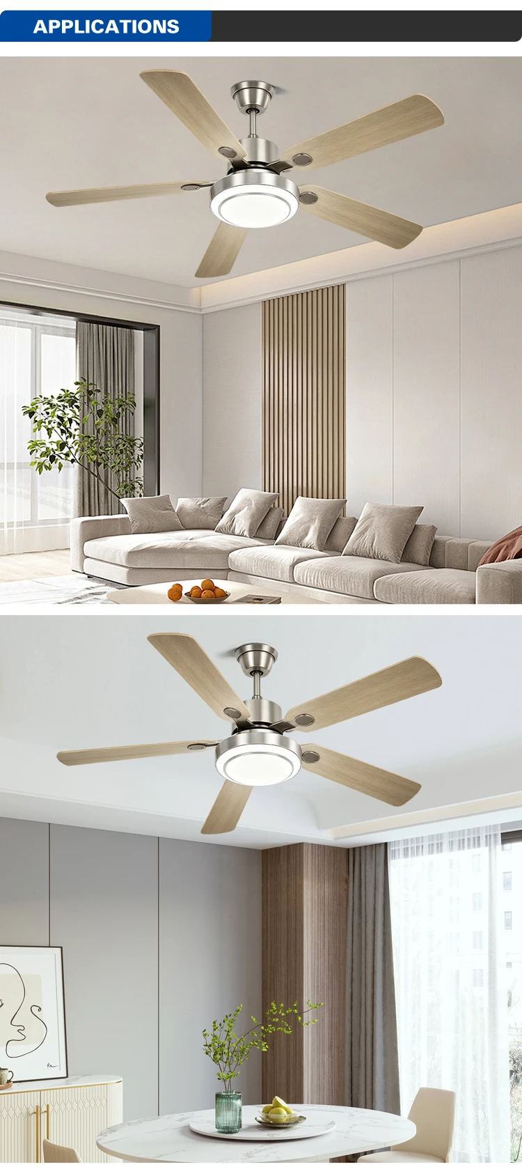 Ceiling Fans, Iron + ABS Blades, FSD8500 - detail 18