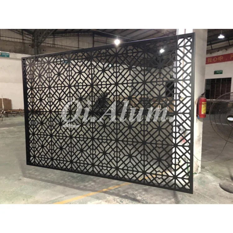Engraved Perforated aluminum facade curtain wall mashrabiya sheet For Wall Cladding Decoration