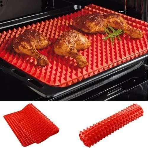 Pyramid Silicone Baking Mat Non-stick Fat Reducing Sheet Cooking Pan Heat Resistant Silicone Mat for Oven Grilling BBQ manufacture
