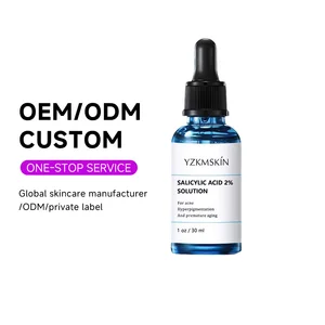 OEM ODM Skin Care Oil Control Anti Acne Purify Pores Salicylic Hyaluronic Acid Moisturizing Vitamin C Whitening Essence Serum