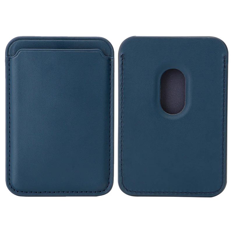 In Stock Detachable Slim Minimalist Cell Phone Wallet Magnetic Leather Phone Card Holder for Back of Phone