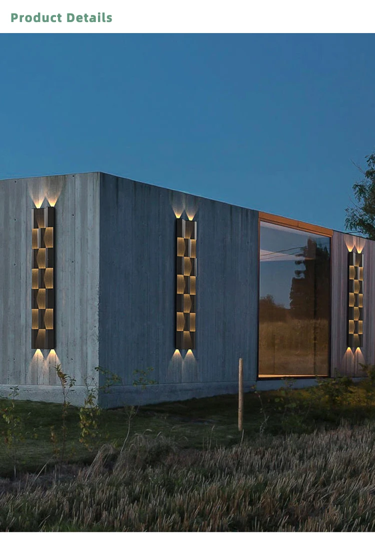 Modern Decorate Lights Led Wall Up And Down Aluminum Garden Light
