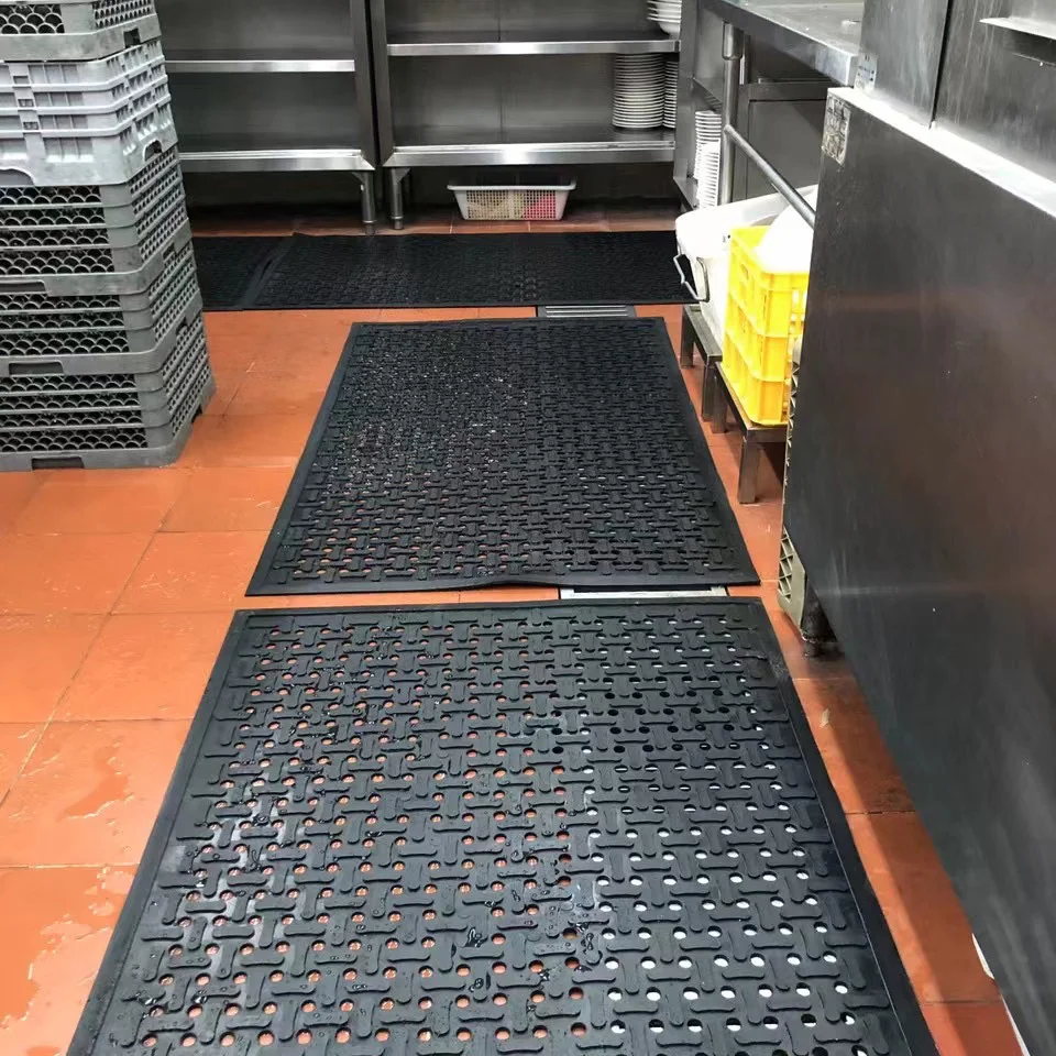Anti Fatigue Rubber Mats With Holes Drain Water Anti Slip Buy Rubber